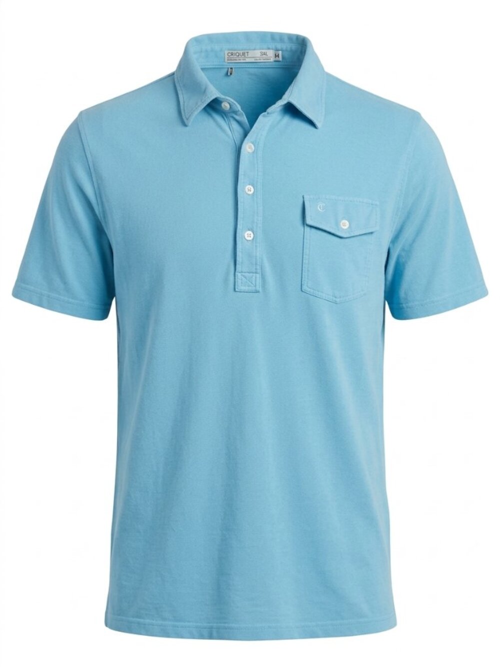 Criquet The Performance Players Shirt Organic Cotton Polo Blue Size XXL
